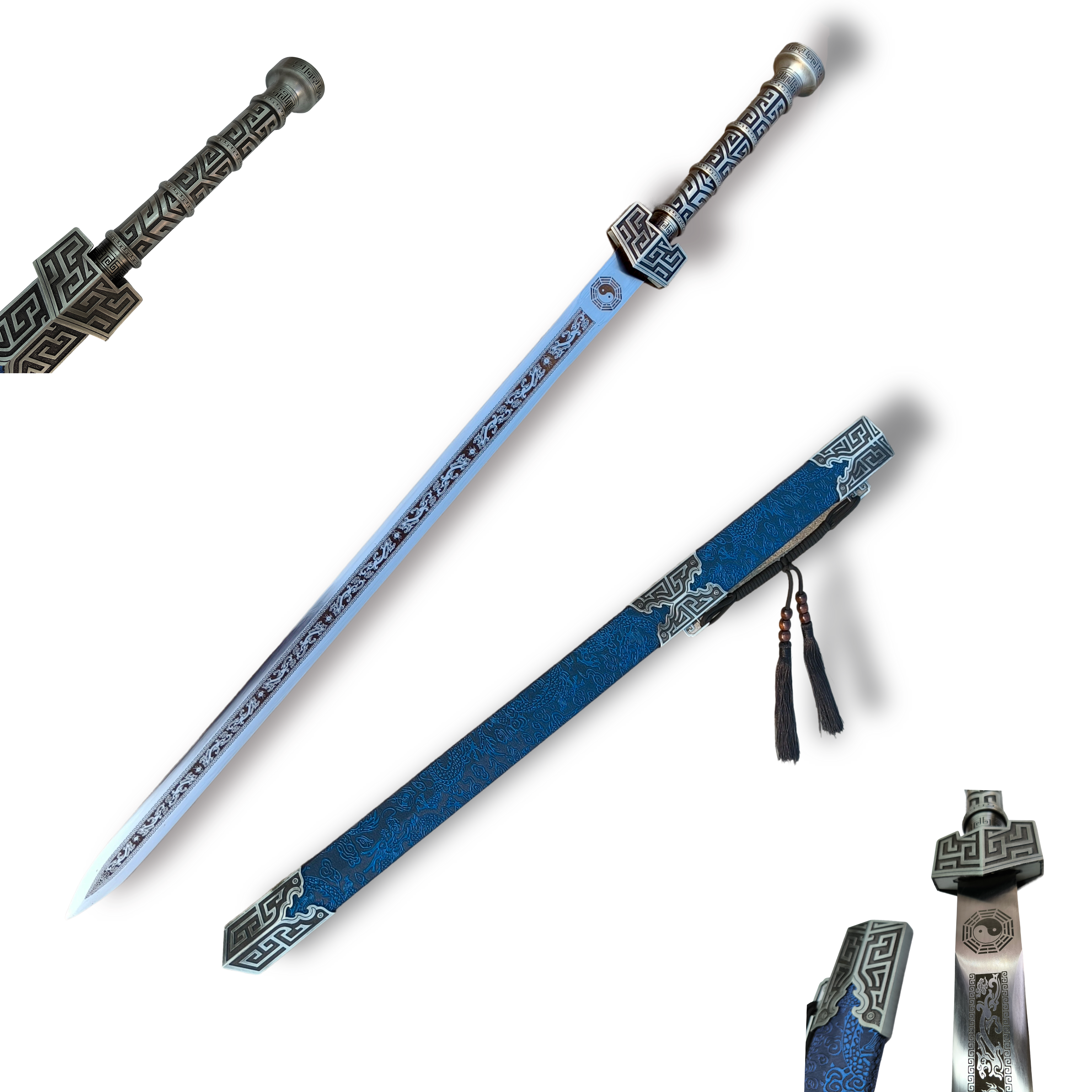Cosplay Prop Blueprints - High manganese steel hand-forged sword cold