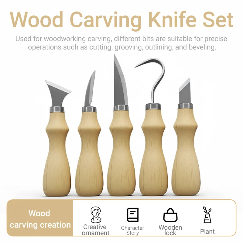 5Pcs Wood Carving Tools Set,Cu – Craft Knife Set Bewertung und Preis