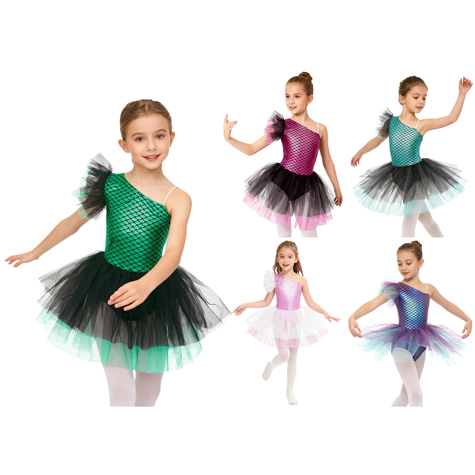 Kids Fish Scales Princess Gymn – Briar Cosplay Prop Bewertung und Preis