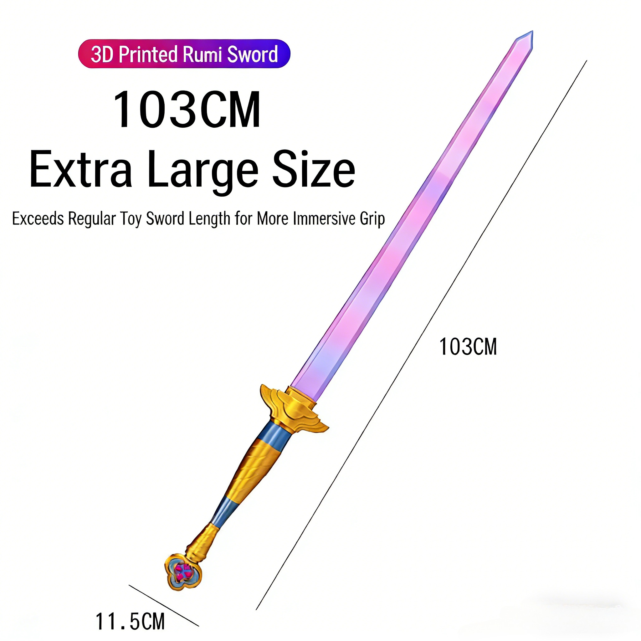 Purple Rumi Demon Hunter Sword – Cosplay Prop Dagger Bewertung und Preis