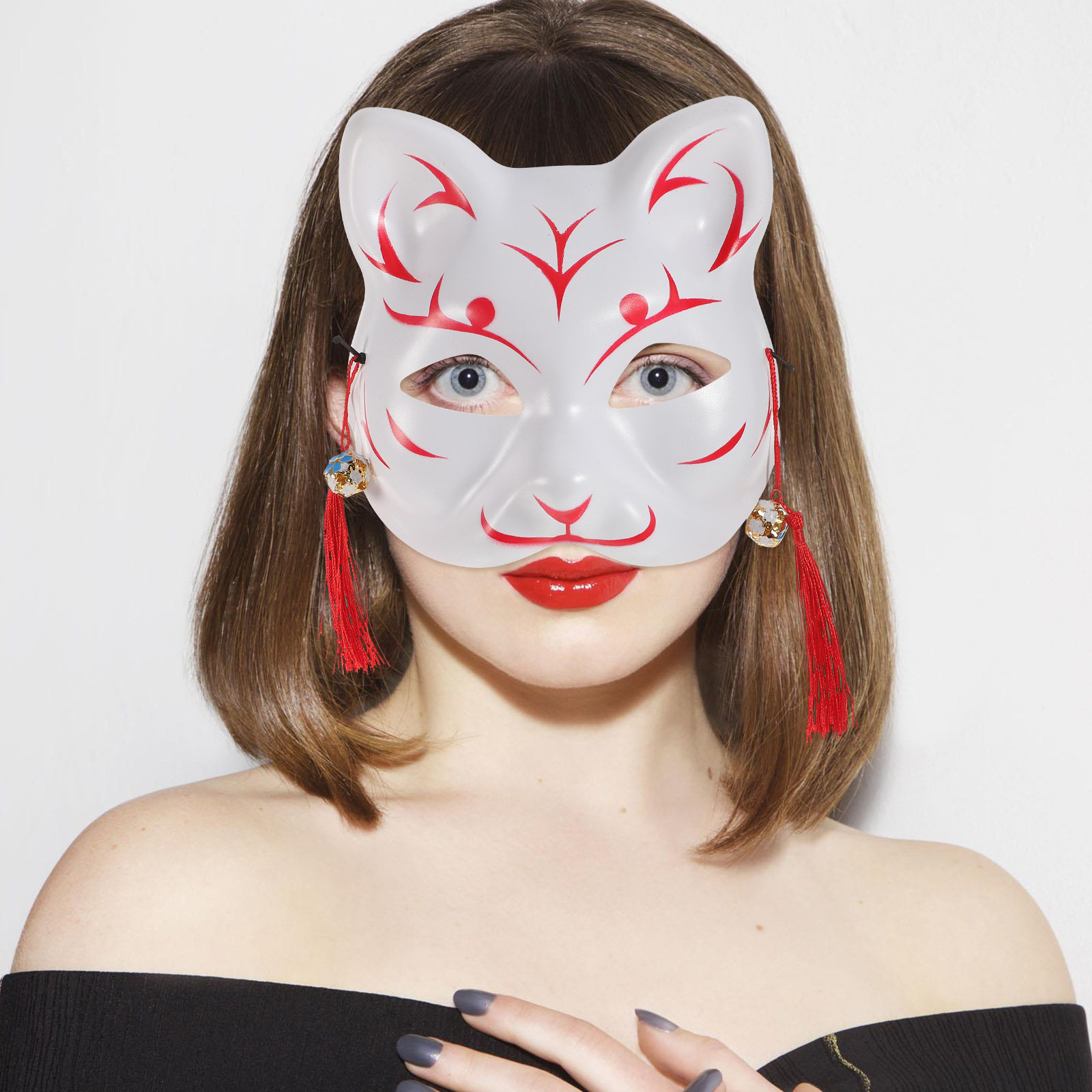 Japanese Style Cat Mask Anime  – Cosplay Prop Designer Bewertung und Preis