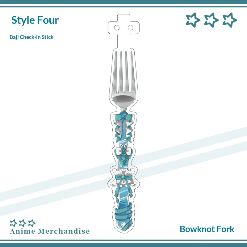 Anime Acrylic Bowknot Fork Sha – Acrylic Cosplay Prop Bewertung und Preis