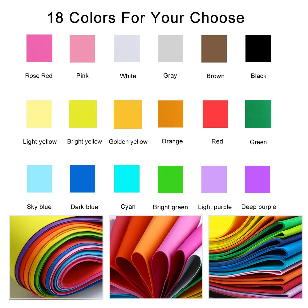 18 Colors 2mm Thick Colorful   – Craft Foam Roll Bewertung und Preis