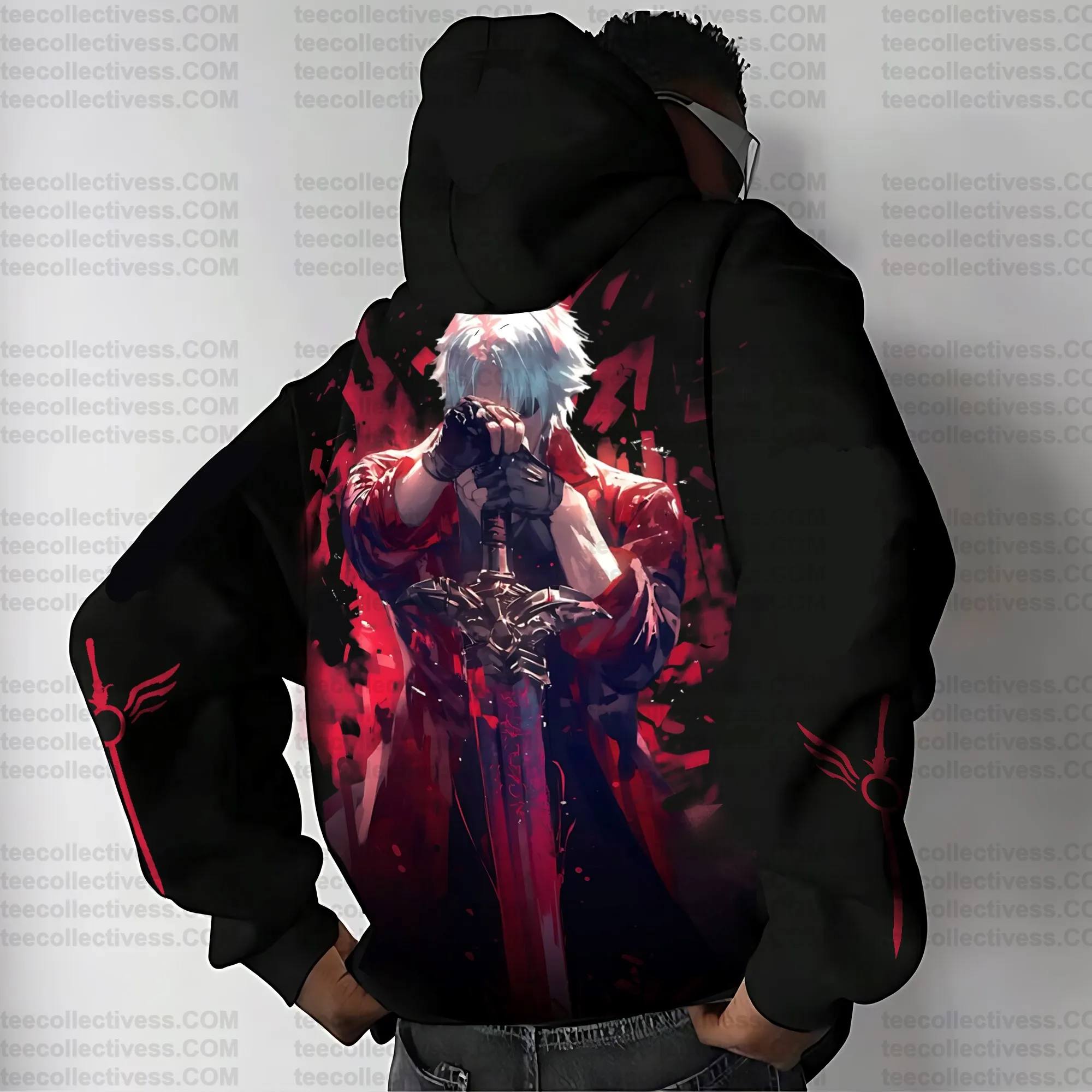 Devil May Cry 5 Hoodie Set Bla – Cosplay Prop Dagger Bewertung und Preis