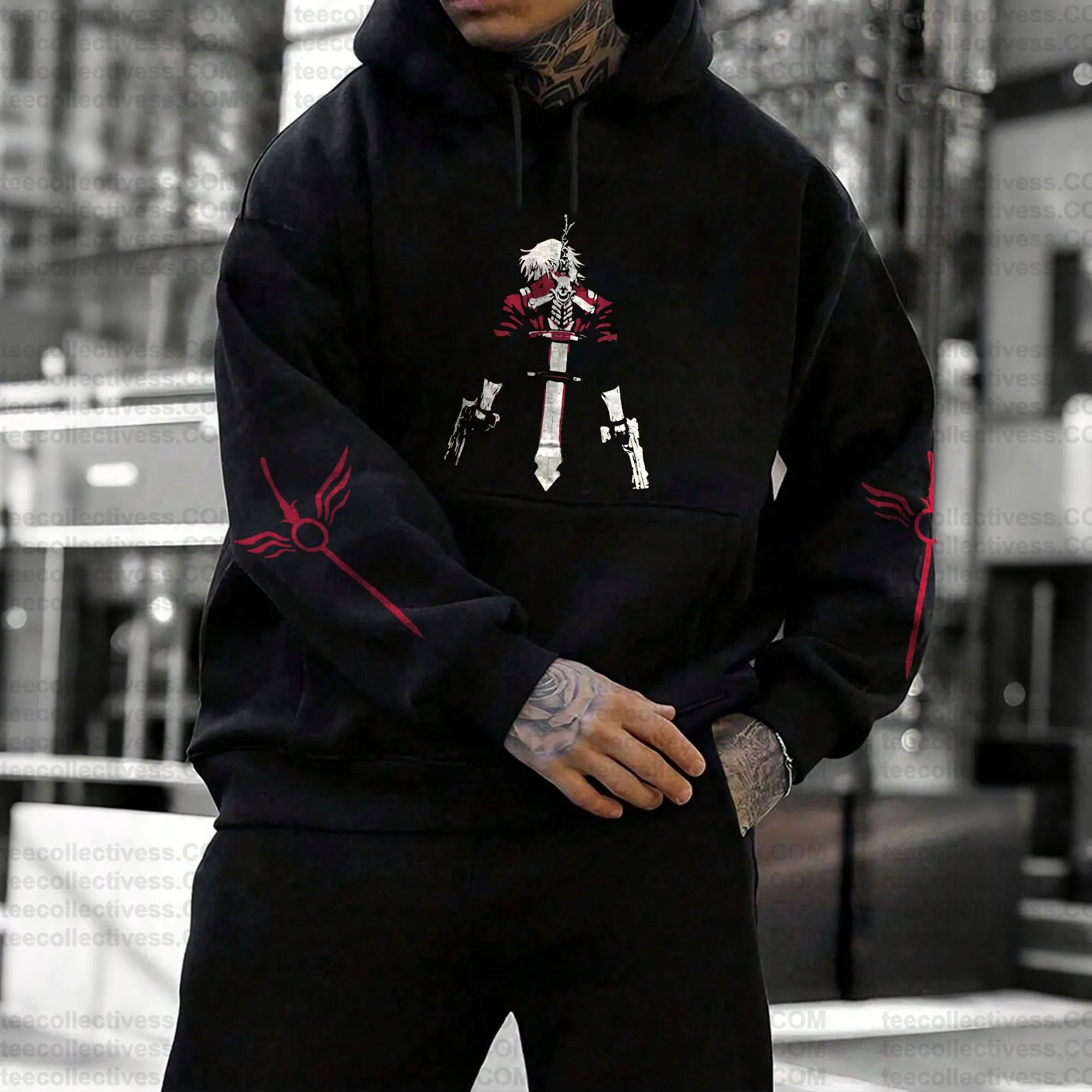 Devil May Cry 5 Hoodie Set Bla – Cosplay Prop Dagger Bewertung und Preis