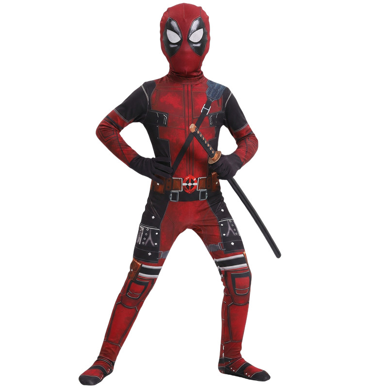 3-12Y Kids Deadpool Costume wi – Cosplay Prop Dagger Bewertung und Preis