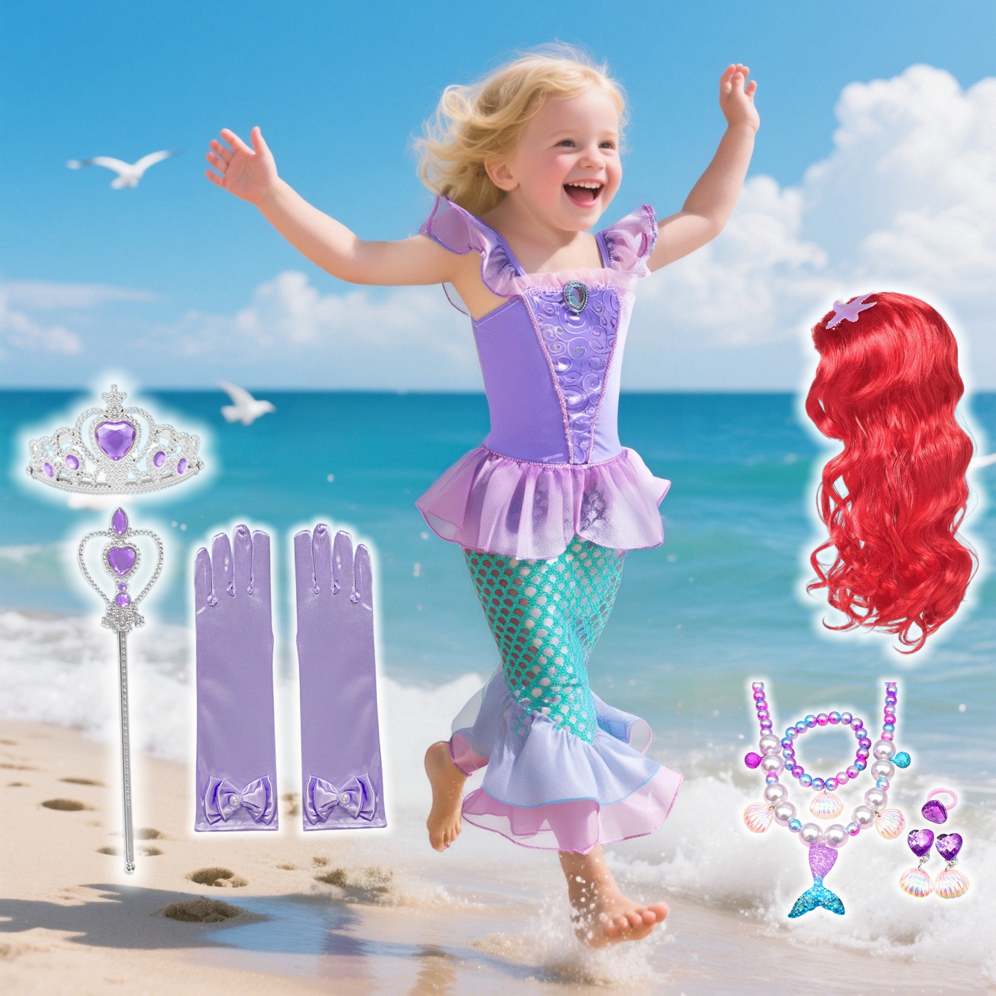 Summer Mermaid Birthday Party  – Briar Cosplay Prop Bewertung und Preis