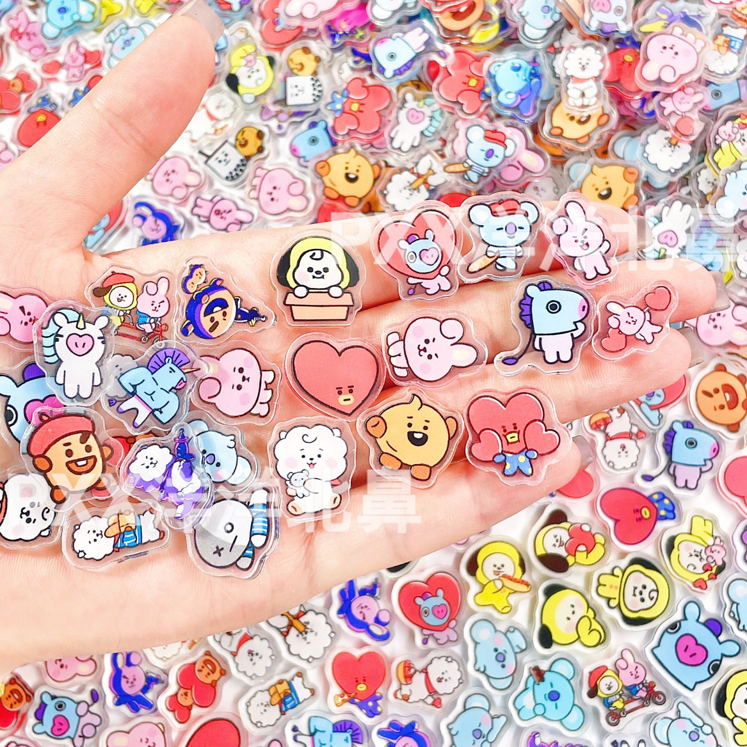 100pcs BT21 BTS single-layer 2 – Acrylic Cosplay Prop Bewertung und Preis