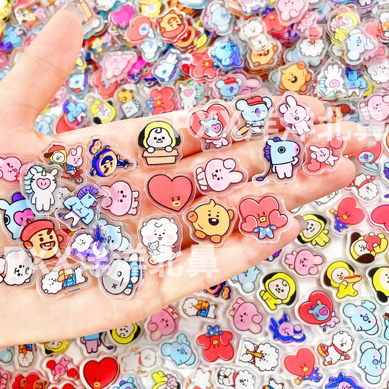 100pcs BT21 BTS single-layer 2 – Acrylic Cosplay Prop Bewertung und Preis