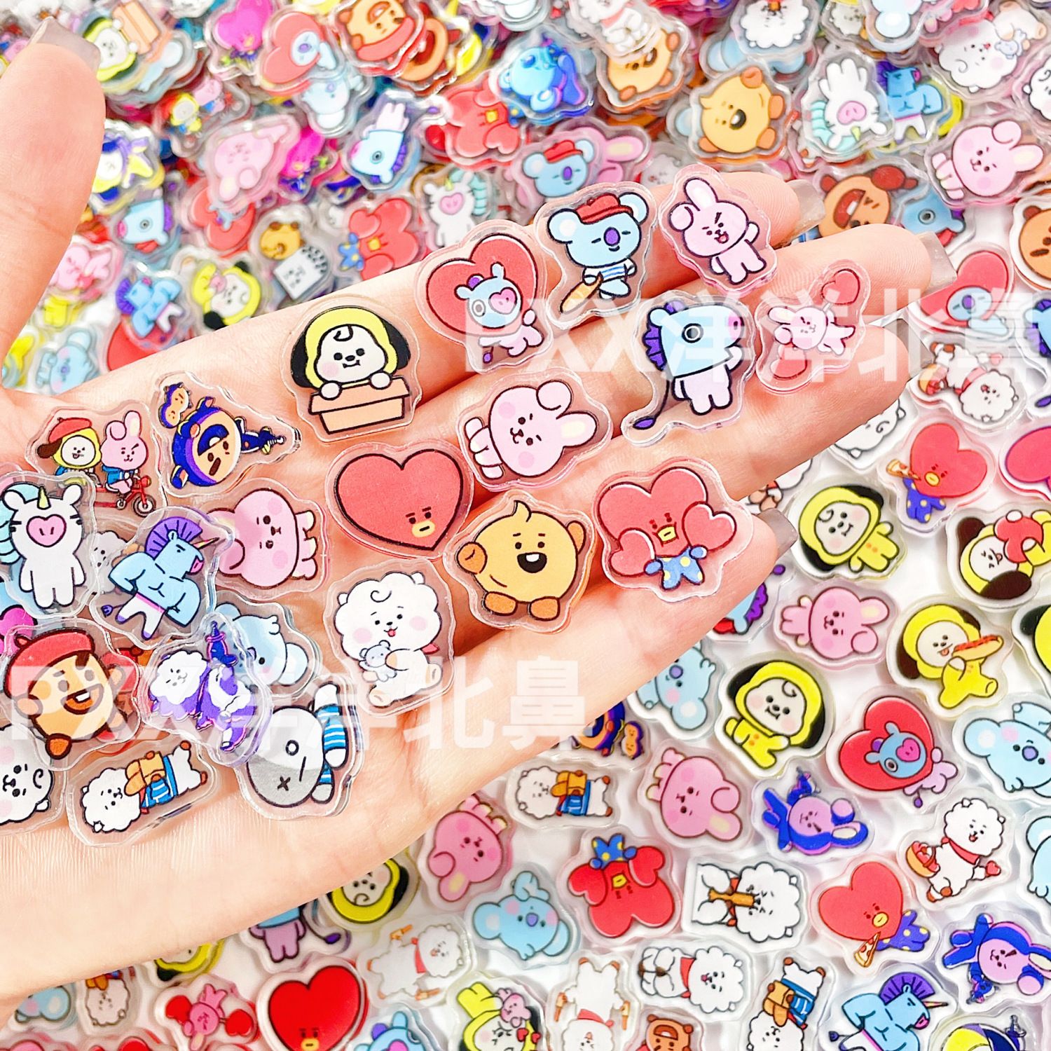 100pcs BT21 BTS single-layer 2 – Acrylic Cosplay Prop Bewertung und Preis