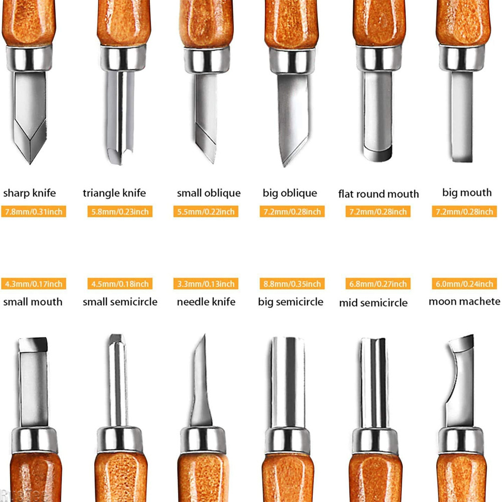 12Pcs SK2 Woodworking Carving  – Craft Knife Set Bewertung und Preis