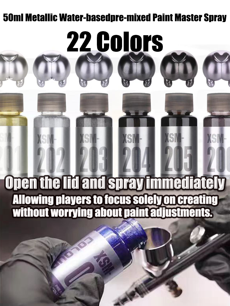 XSM 50ml Metallic Water-basedp – Metallic Spray Paint Bewertung und Preis