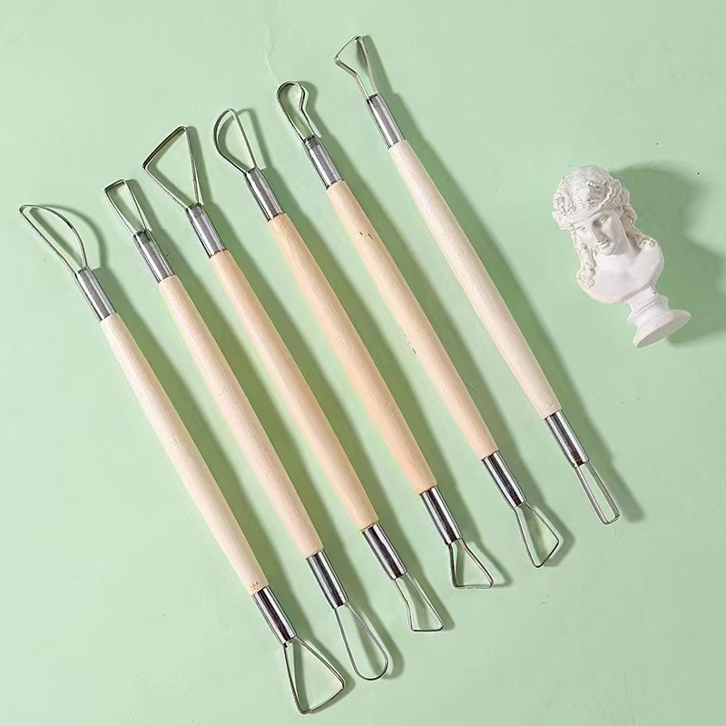 6PCS wooden handle wax pottery – Craft Knife Set Bewertung und Preis